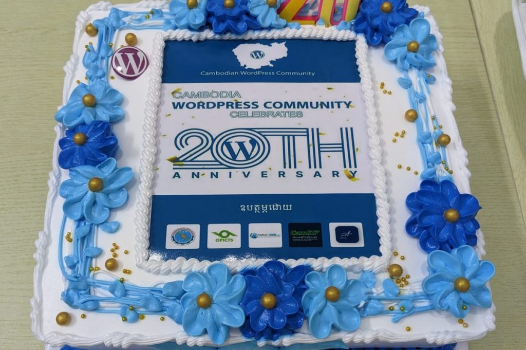 Happy 20th Anniversary, WordPress At Cambodia WordPress Community